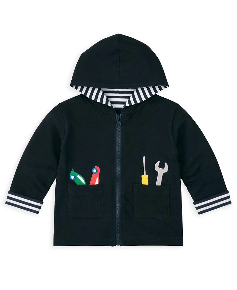 Florence Eiseman Baby Boy (12M-24M) Reversible Jacket With Cars and Tools