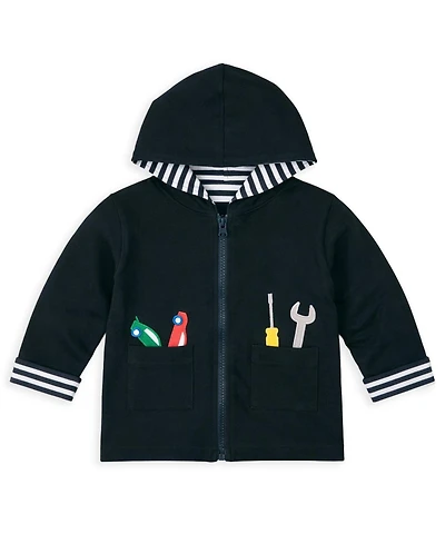 Florence Eiseman Baby Boy (12M-24M) Reversible Jacket With Cars and Tools
