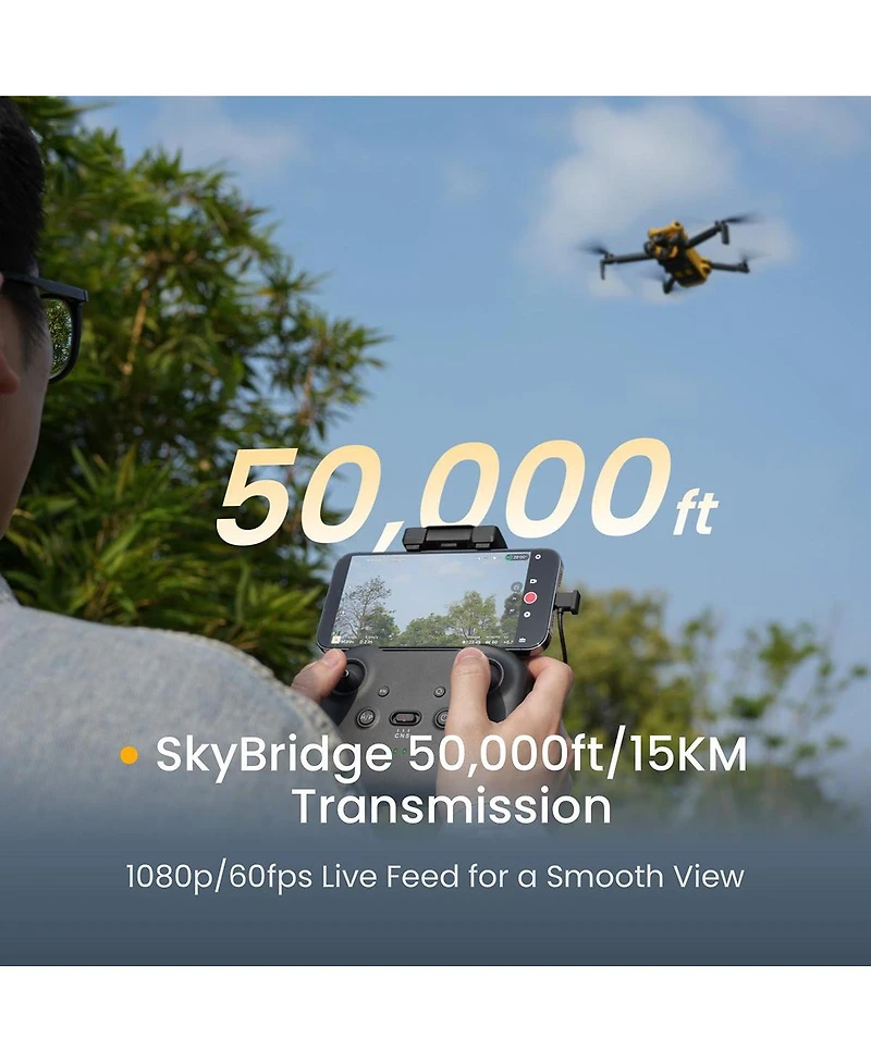 Skyrover X1 4K Camera Drone with Obstacle Avoidance, 32-Min Flight Time