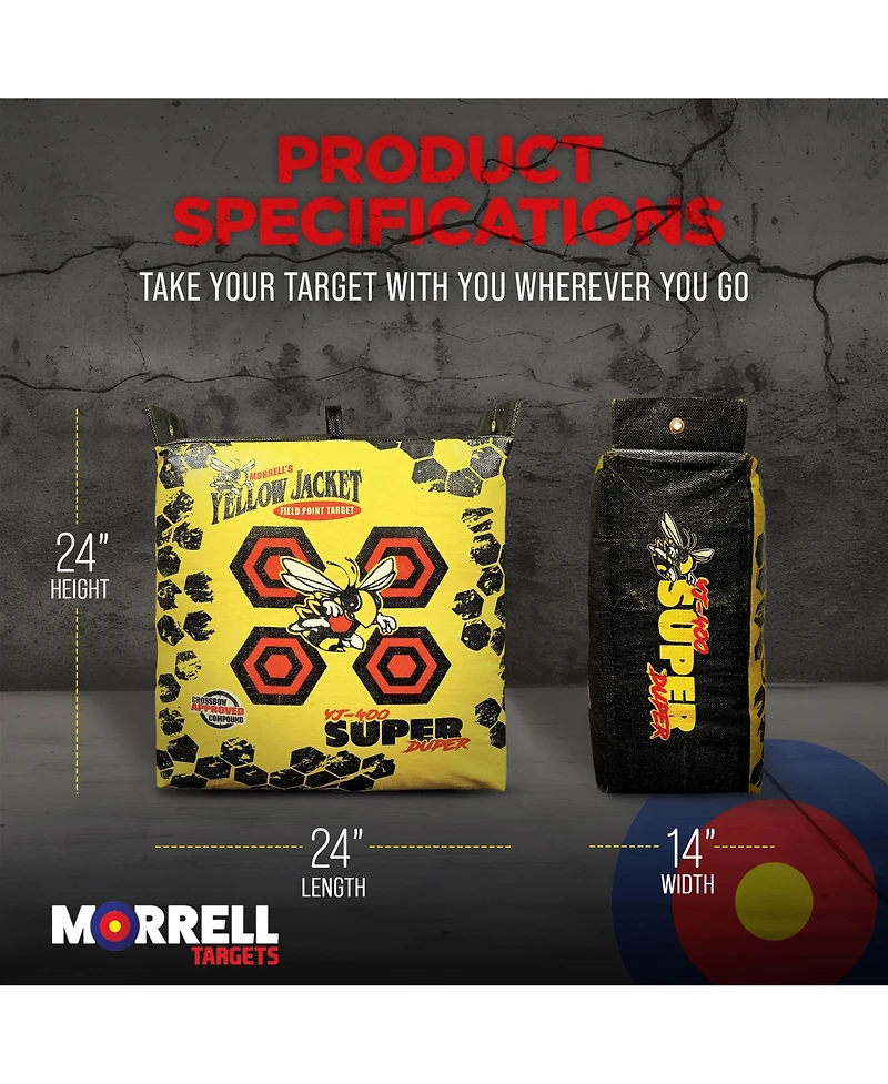 Morrell Targets Jacket Yj-400 Super Duper Adult Field Point Archery Bag Target