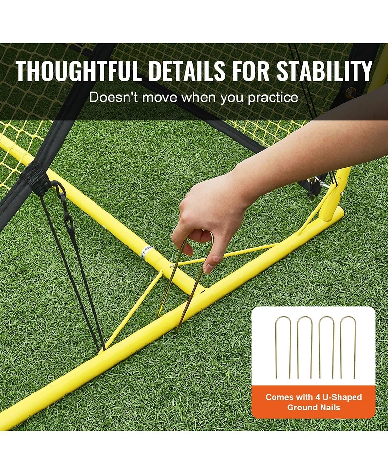 Hongge Portable 2-in-1 Soccer Rebounder Net with Carrying Bag