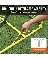 Hongge Portable 2-in-1 Soccer Rebounder Net with Carrying Bag