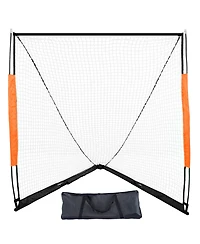 Hongge 6 x 6 ft Portable Backyard Lacrosse Goal with Carry Bag