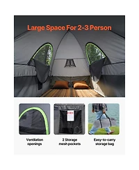 Hongge 8.0 to 8.2 feet Pickup Truck Bed Tent with Extendable Awning