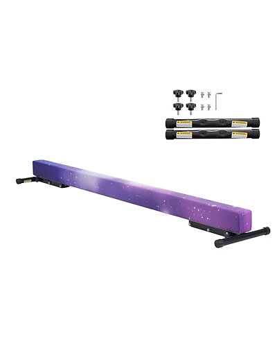 Hongge 8 ft Adjustable Gymnastics Balance Beam with 5 Heights