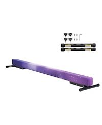 Hongge 8 ft Adjustable Gymnastics Balance Beam with 5 Heights