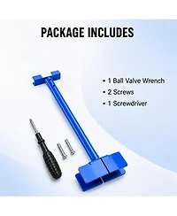 Xdovet Ball Valve Wrench Adjustable Shut-off Water Key Heavy Duty Steel