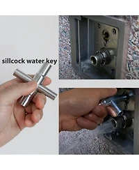 Xdovet 4 Way Sillcock Key Wrench Set Water Utility