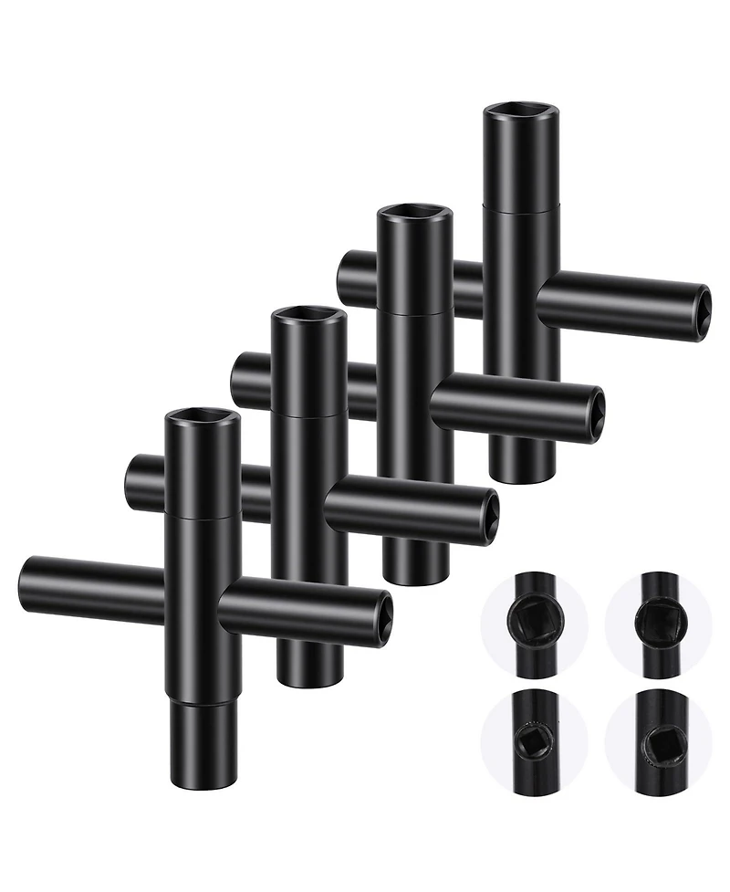 Xdovet 4 Way Sillcock Key Wrench Steel Utility Key Faucet Valve