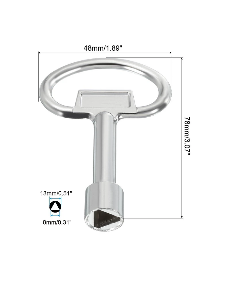 Xdovet Triangle Socket Spanner Key Electrical Cabinet Meter Lock