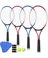 Aofar 4 Pack Tennis Rackets 21 Inch Lightweight Beginner Set
