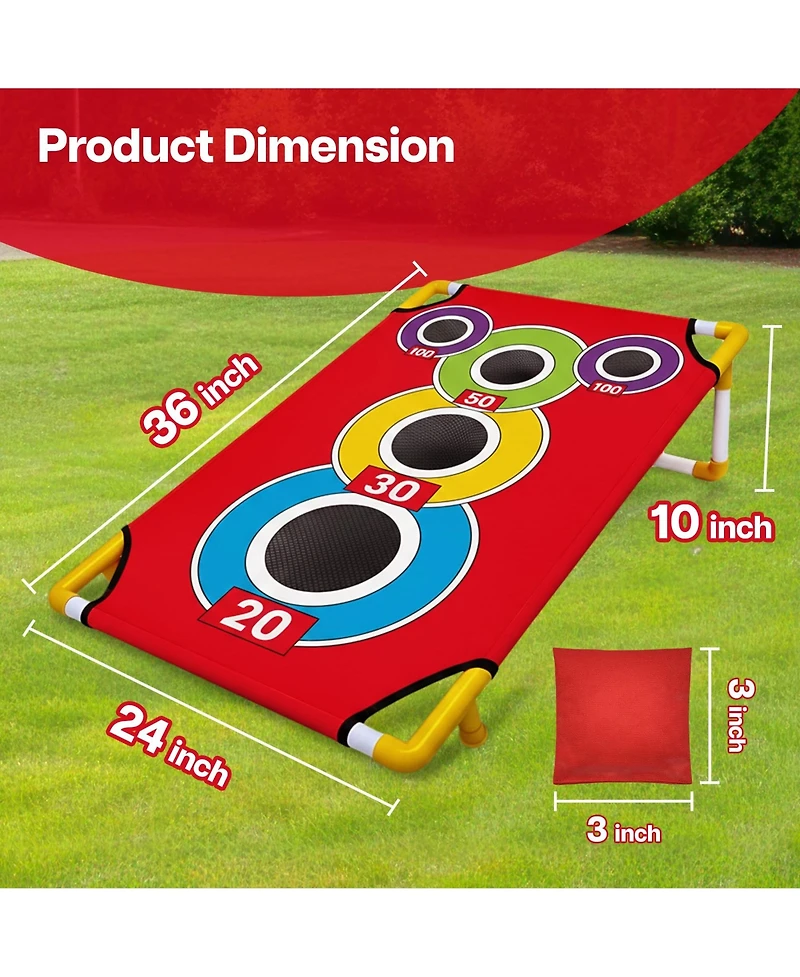 Aofar Cornhole Bean Bag Toss Game Set
