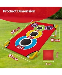 Aofar Cornhole Bean Bag Toss Game Set