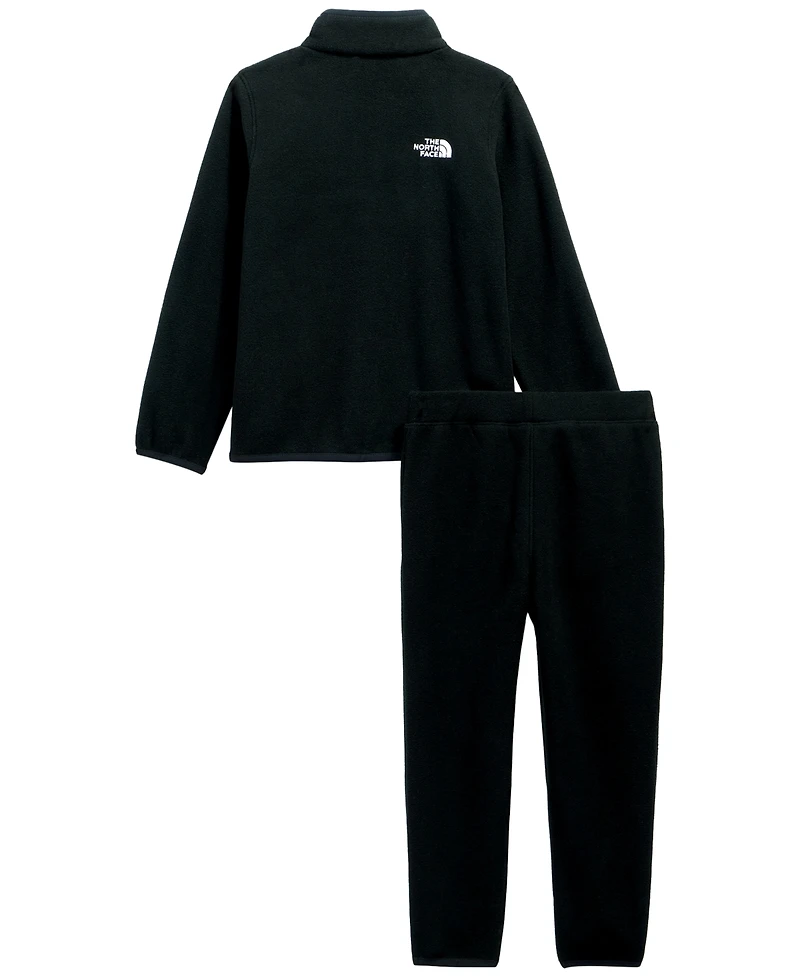 The North Face Boys' and Girls' 2T-7 Glacier Quarter-Zip Top Pants, 2-Piece Set