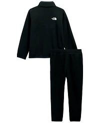 The North Face Boys' and Girls' 2T-7 Glacier Quarter-Zip Top Pants, 2-Piece Set