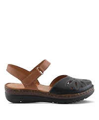 Spring Step Women's Azmira Mary Jane with Laser-Cut Detail Sandals