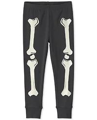 Carter's Toddler Boys' and Girls' 2T-5T Halloween Glow the Dark Skeleton Cotton Snug-Fit Pajama, 2-Piece Set