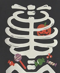 Carter's Toddler Boys' and Girls' 2T-5T Halloween Glow the Dark Skeleton Cotton Snug-Fit Pajama, 2-Piece Set