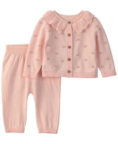Carters Baby Girls' Sheep Long-Sleeve Sweater and Pants, 2-Piece Set