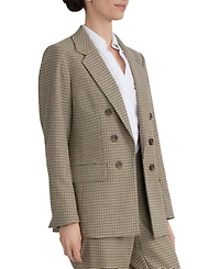 Jones New York Women's Mini-Houndstooth Faux Double-Breasted Jacket