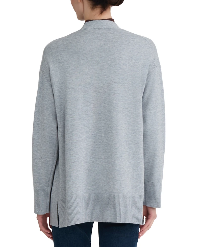Jones New York Women's Long-Sleeve Side Slit Cardigan