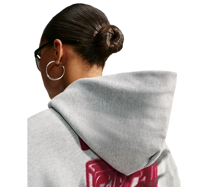 Nike Studio Women's Fleece Cropped Oversized Pull-On Hoodie