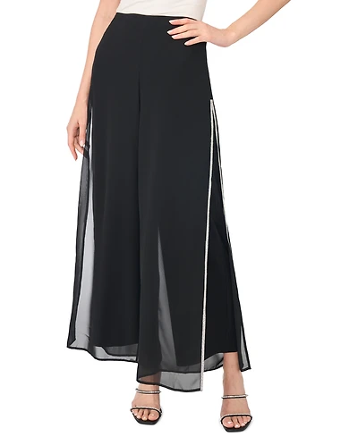 Msk Women's Embellished Side Split Pants