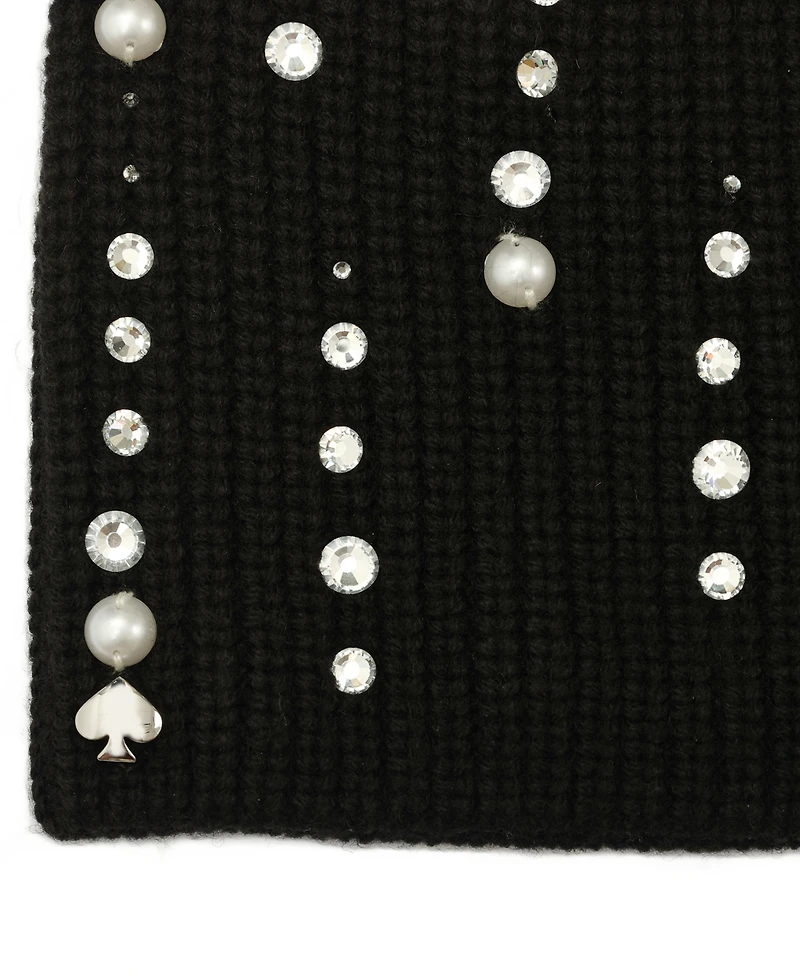 kate spade new york Women's Drip Embellished Knit Beanie