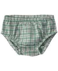 Carter's Baby Girls' Checkered Flannel Long-Sleeve Dress and Vest with Matching Bloomers