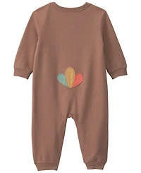 Carter's Baby Boys' and Girls' Turkey Thanksgiving French Terry Long-Sleeve Jumpsuit
