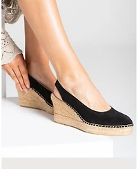 Menina Step Women's Senorita Suede Wedge Espadrille