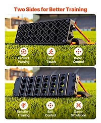 Hongge 37.4 x 9.8 in Dual Surface Soccer Rebound Wall Trainer