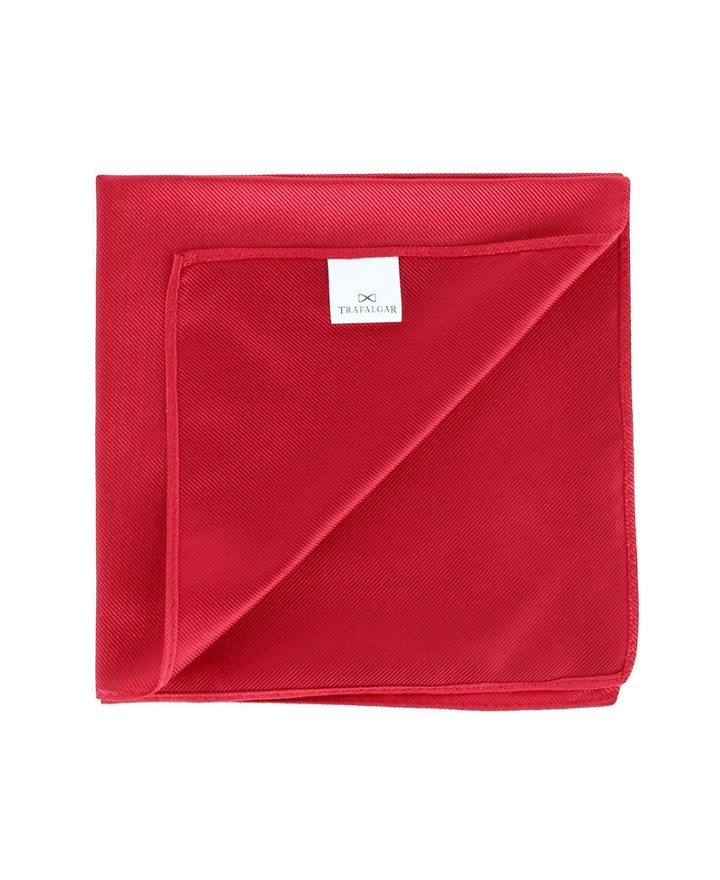 Trafalgar Men's Christmas Tie and Pocket Square Bundle