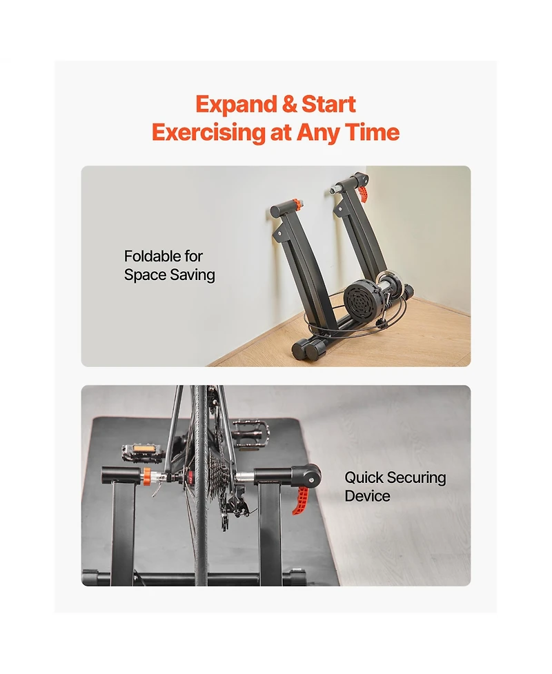 Hongge Six Level Magnetic Bike Trainer Stand for Indoor Cycling