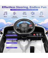 Hongge 12V Kids Ride-On Suv with Remote Control & Led Headlights, 66-Lb. Capacity, Ages 3-8