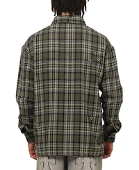 Saint Morta Men's Credo Plaid Long Sleeve Button Up Shirt