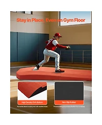 Hongge 127 in Portable Baseball Pitching Mound with Rubber Plate