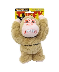 Mighty Jr Angry Animals Monkey 2 Pack, Durable Plush Squeaky Dog Toy