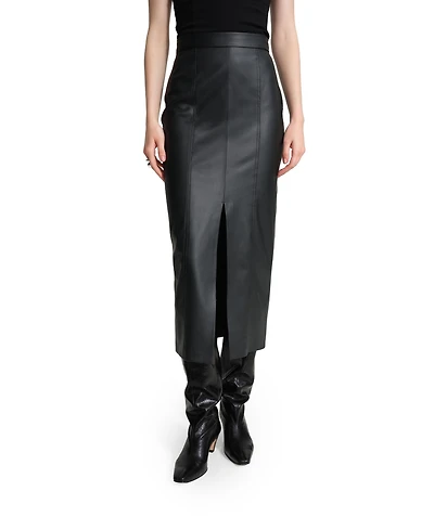 Marcella Women's Nerida Leather Pencil Midi Skirt