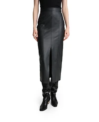 Marcella Women's Nerida Leather Pencil Midi Skirt