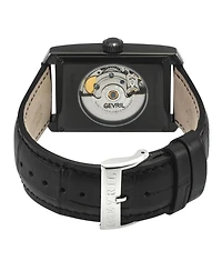 Gevril Men's Swiss Made Manhattanhenge Swiss Automatic Italian Leather Strap Watch