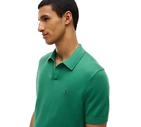Tommy Hilfiger Men's Essential Cotton Johhny Collar Polo Shirt
