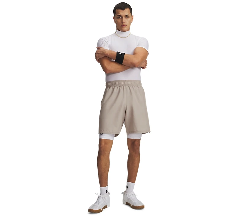 Under Armour Men's Moisture-Wicking Logo-Print 8-1/4" Tech Shorts