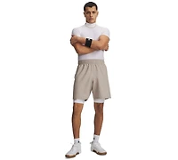 Under Armour Men's Moisture-Wicking Logo-Print 8-1/4" Tech Shorts