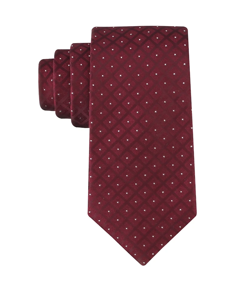 Calvin Klein Men's Grove Grid Classic Tie