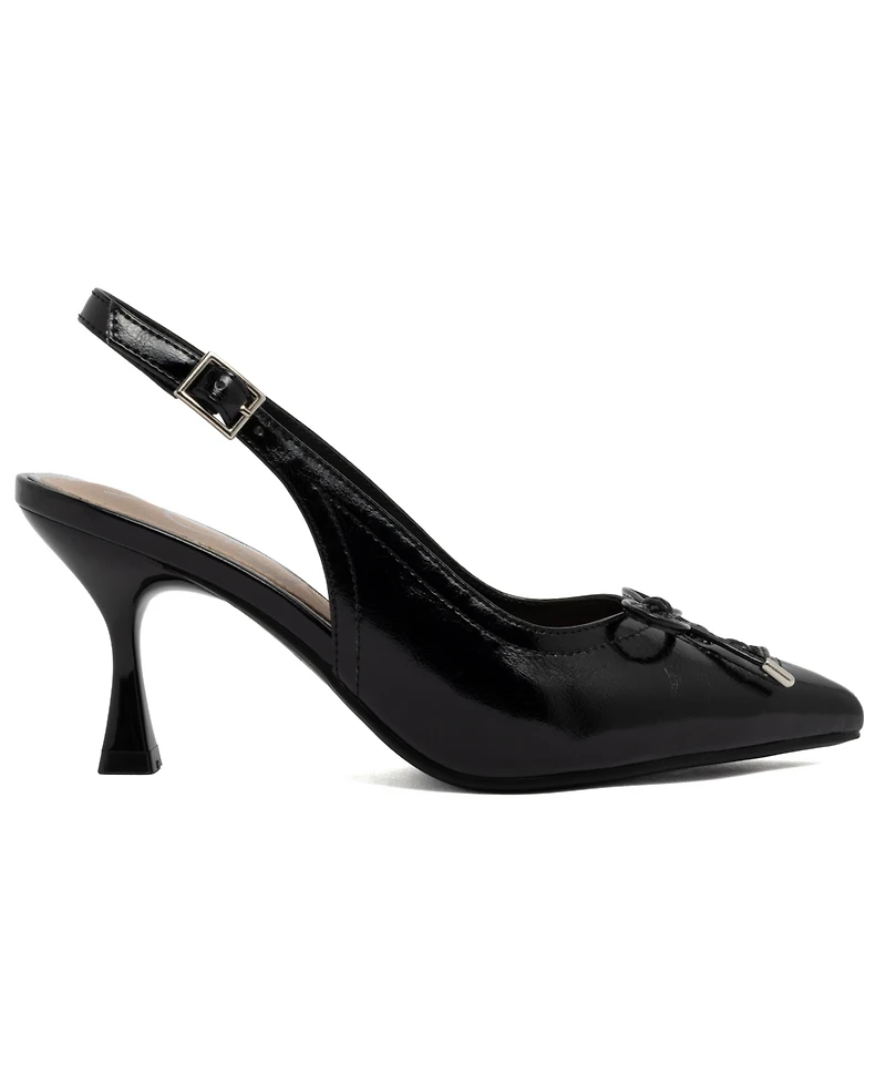 Sugar Women's Dazzy Slingback Pointed Toe Pumps