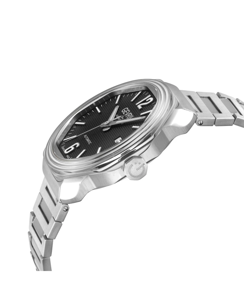 Gevril Men's Swiss Made Roosevelt Swiss Automatic Silver Stainless Steel Bracelet Watch