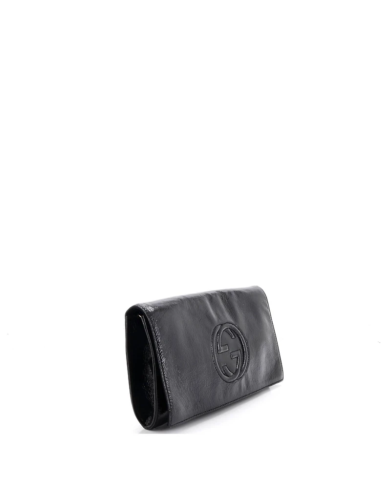 Pre-Owned Gucci Soho Clutch Patent