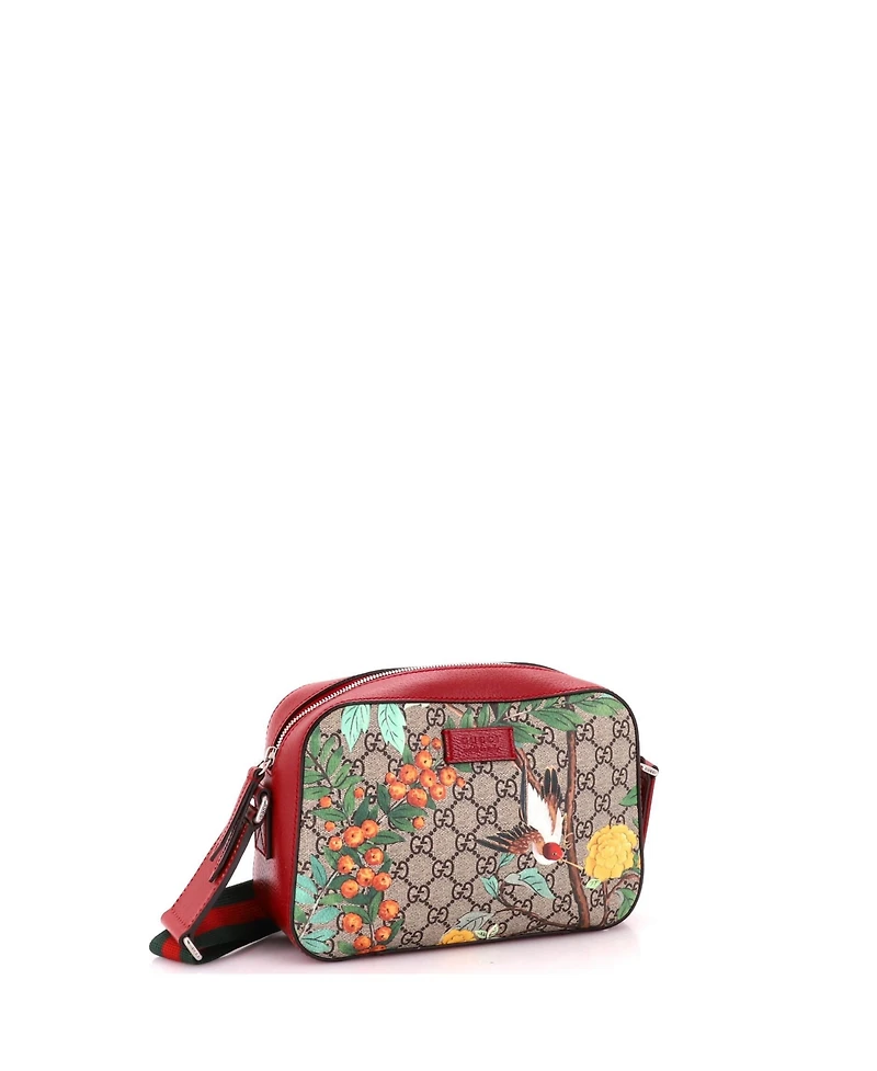 Pre-Owned Gucci Medium Camera Shoulder Bag Tian Print Gg Coated Canvas
