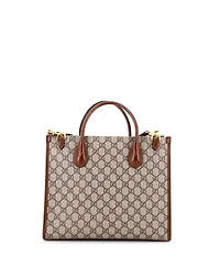 Pre-Owned Gucci Small Interlocking G Tote Gg Coated Canvas and Leather